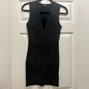 Topshop Sparkly Black Dress